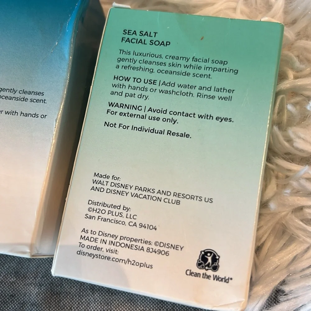 🩶5/$30 Disney H2O+ Sea Salt Bath and Facial Soap Set